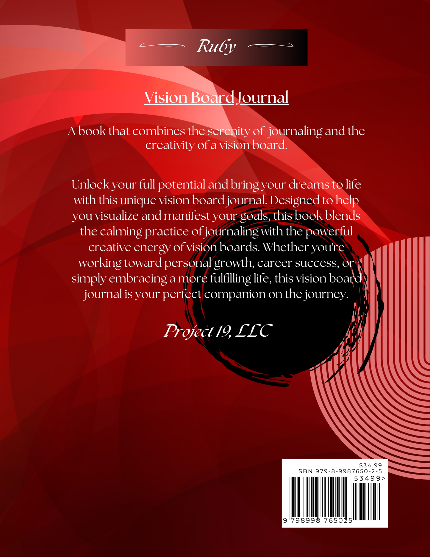 (PRE-ORDER) Vision Board Journal: Ruby