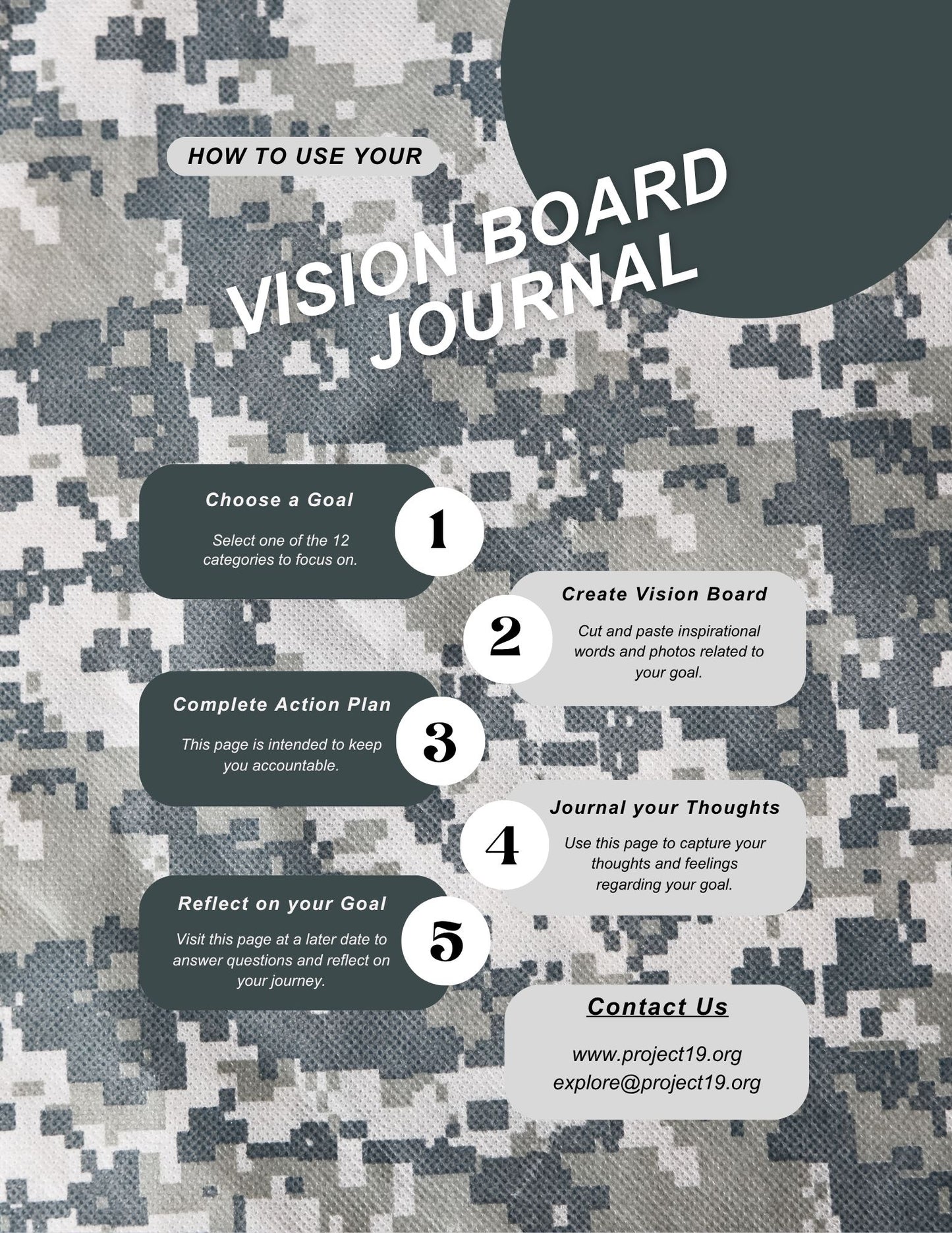 (COMING SOON) Vision Board Journal: Camo