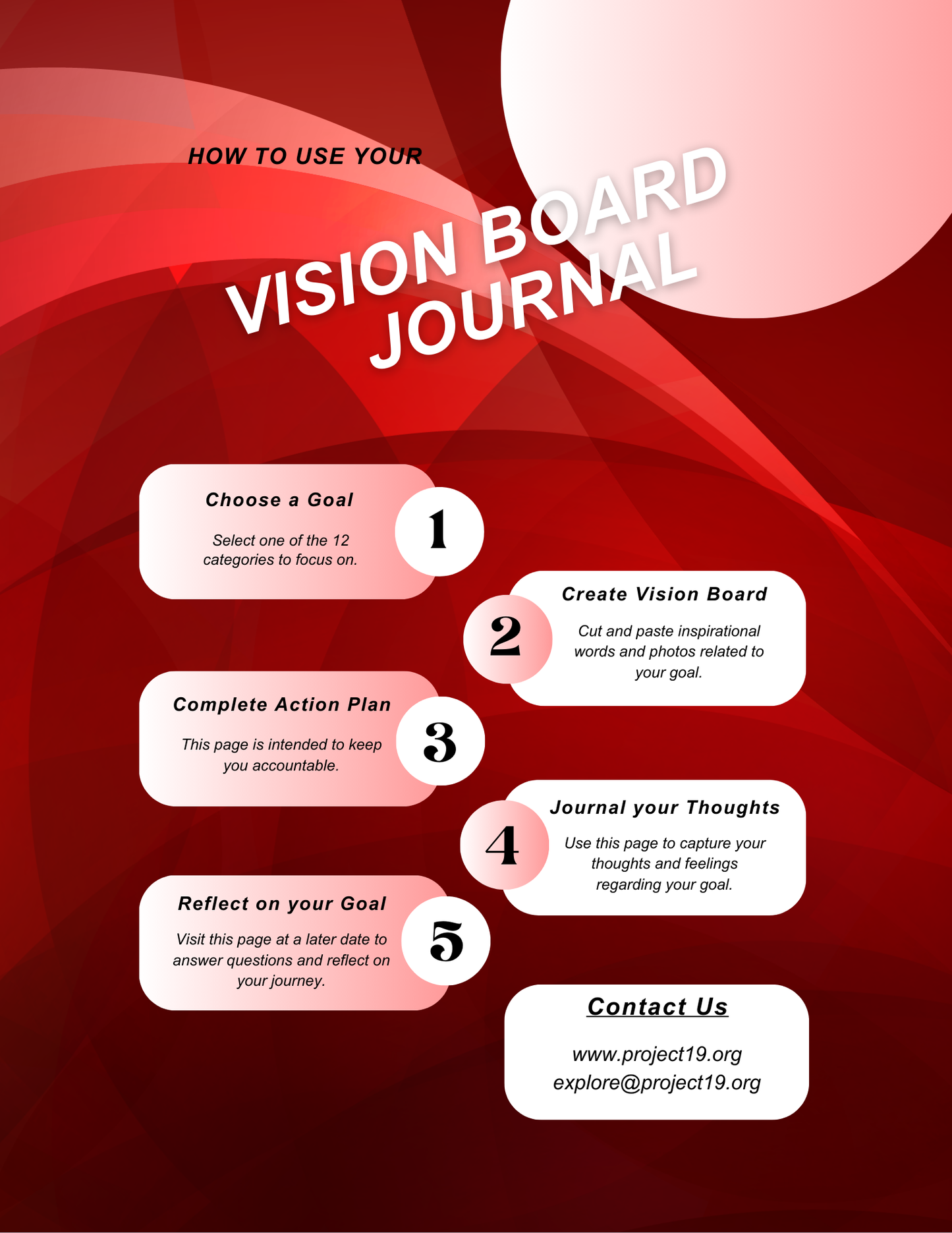 (PRE-ORDER) Vision Board Journal: Ruby